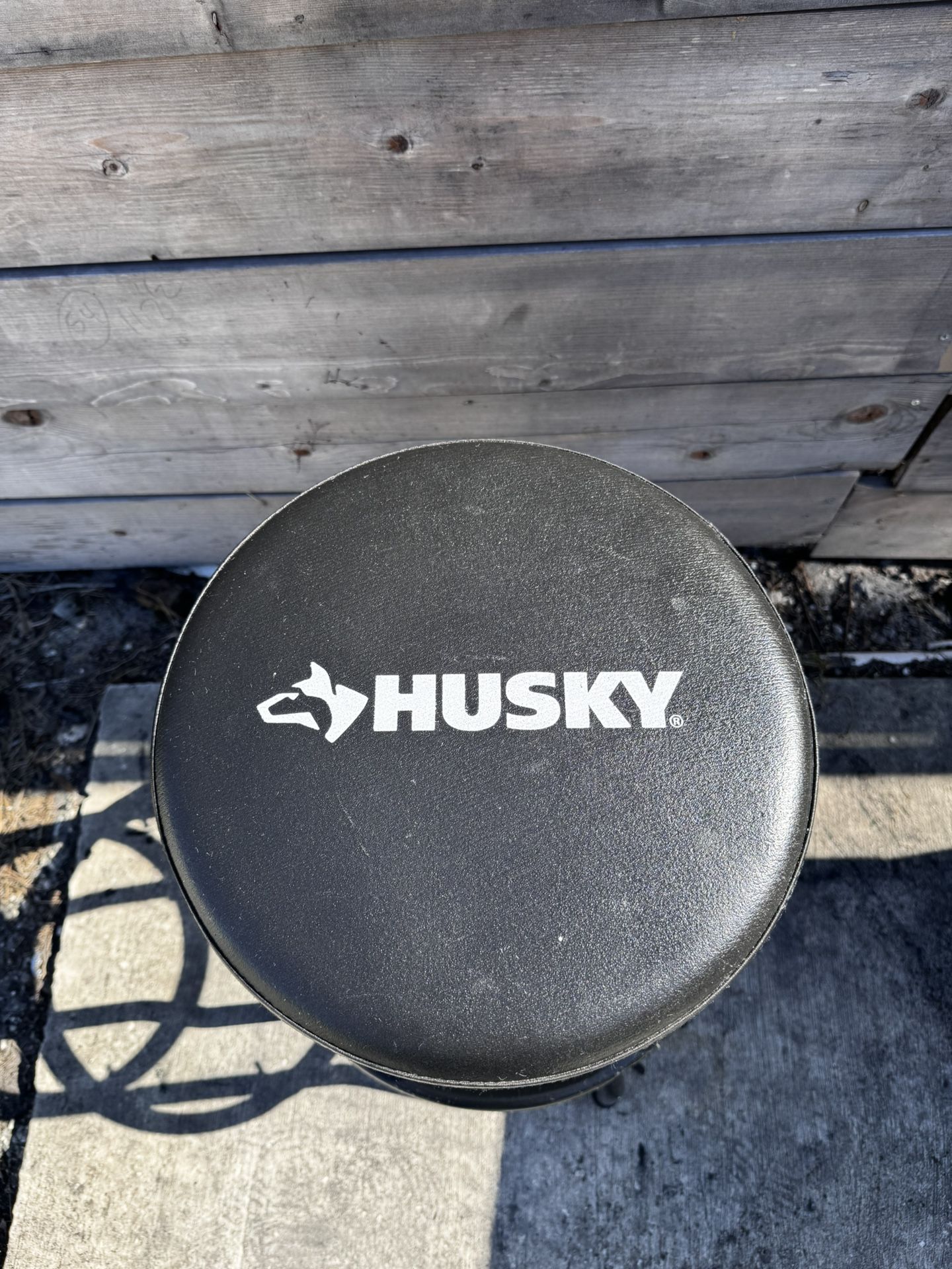 Husky 29 in. Shop Stool with 360° Swivel Seat