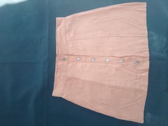 Tan Mini Skirt with Snap Buttons girls size XL