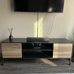 Mid-Century Modern Media/TV Stand w/shelving, and storage