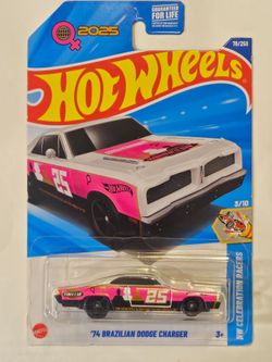 HOT WHEELS . CELEBRATION RACERS . 1974 BRAZILIAN DODGE CHARGER.