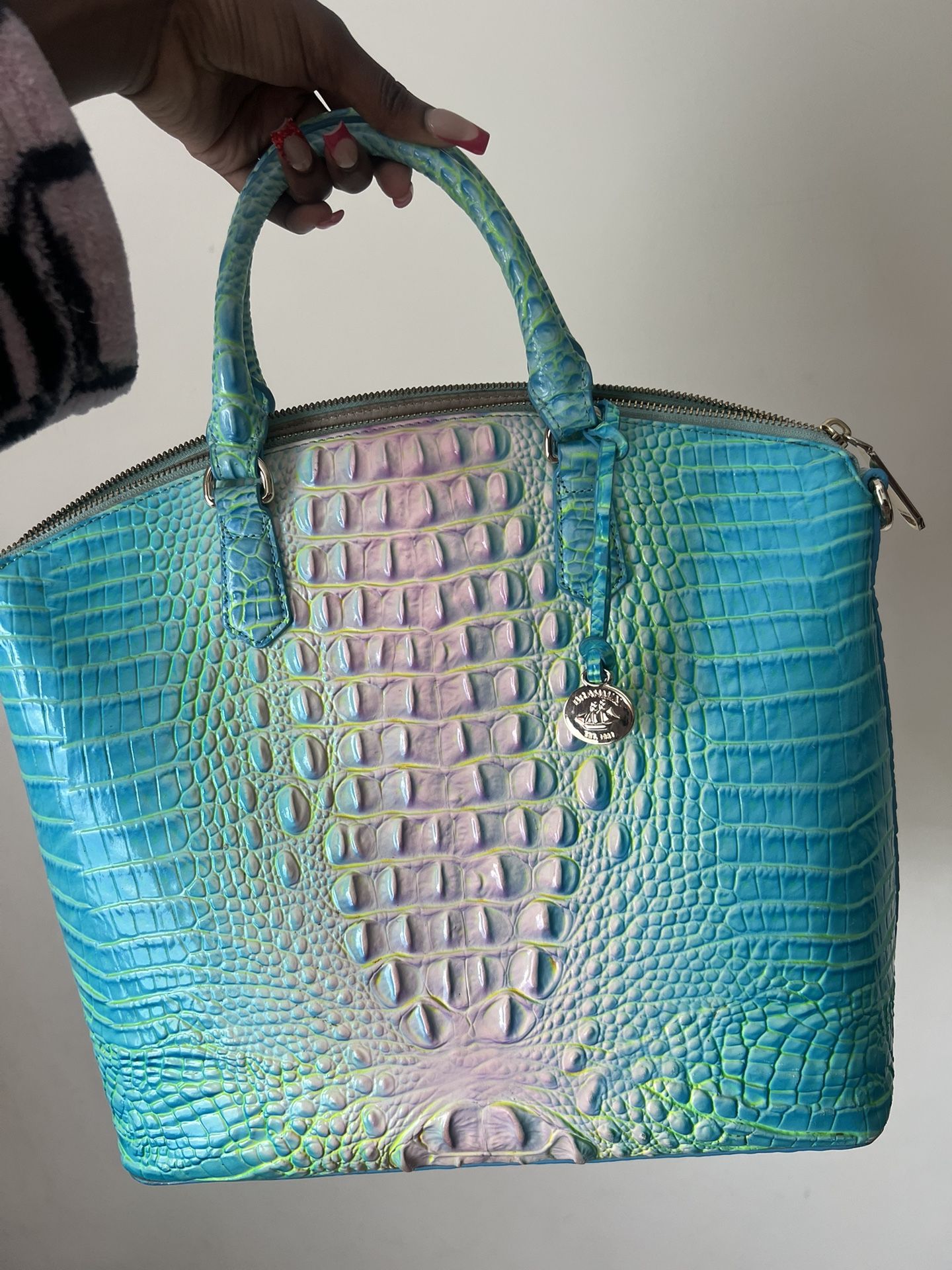 brahmin cotton candy duxbury hand bag