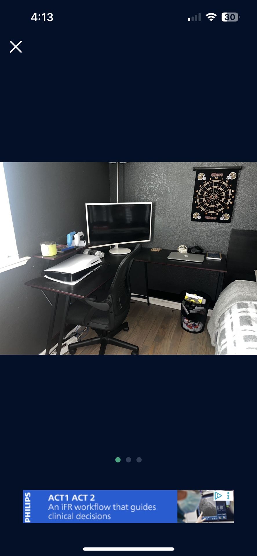 L shape Gaming Desk (DESK ONLY!!)