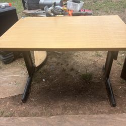 a solid work table its 29 inches tall 47 inches wide and 31 inches deep