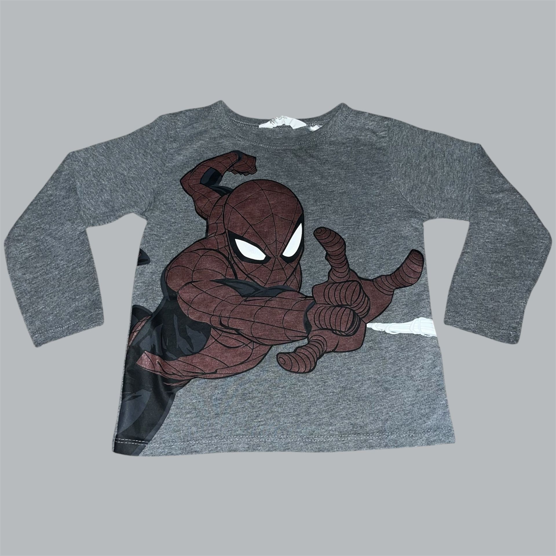 H&M Spider-Man long sleeve shirt nwot Size 3/4T, 59% cotton & 41% polyester