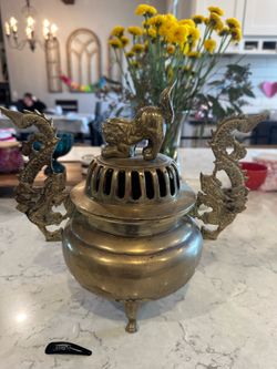 Antique Asian incense burner or decor