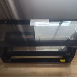 Black Glass Table  Three Layer Glass