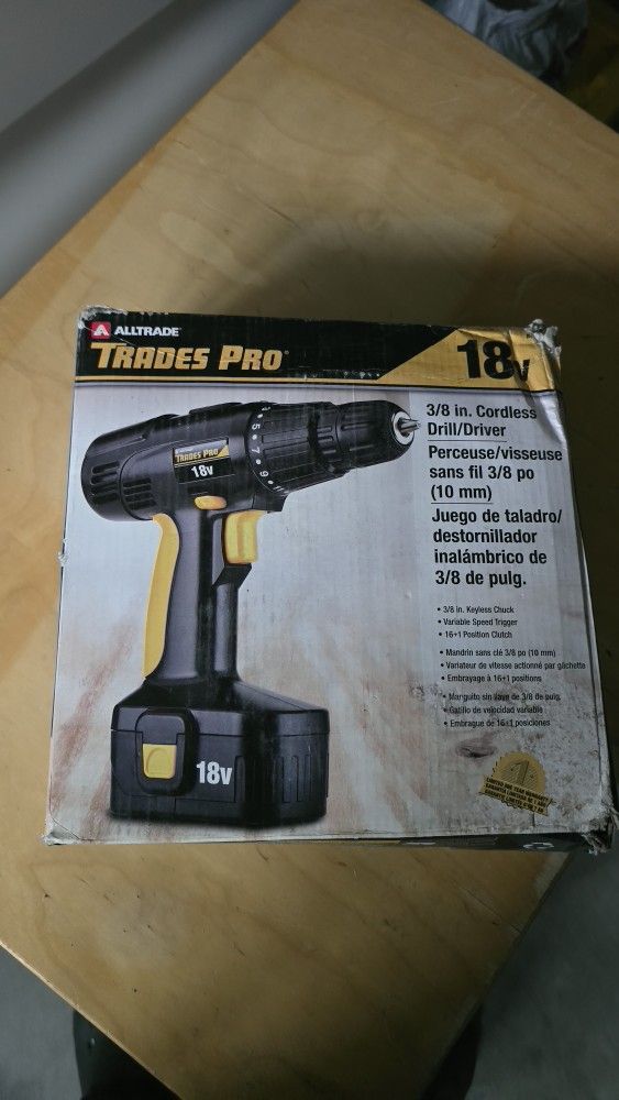 18-volt Cordless Drill