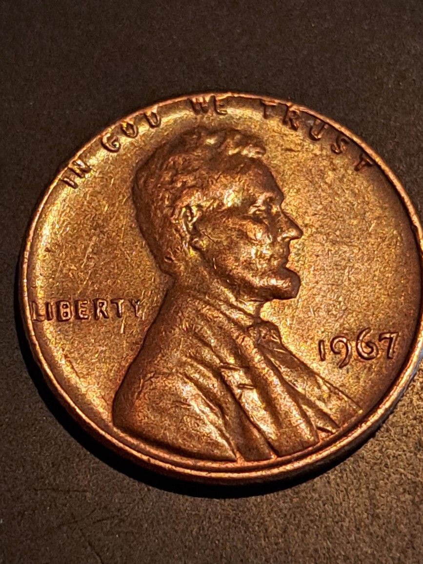 1967 Lincoln Penny No mint mark/ Off Center