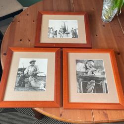 Ernest Hemingway Framed Photos. Marlin, Antelope, Writer