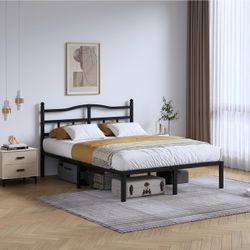🖤👑 Modern KING Bed Frame – Brand New! 🫶🏽