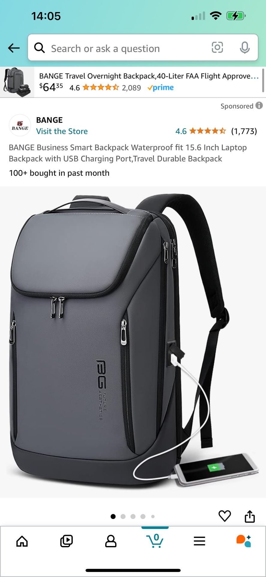 BANGE Smart Backpack Waterproof 💦