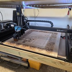 XCarve CNC With JTECH Laser Attached And Custom Bench