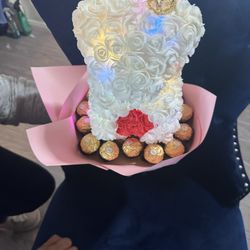 Forever, Bear Flowers, Valentine’s Day Arrangement