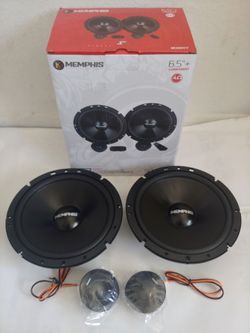 MEMPHIS 1 PAIR 6.5" 100 WATTS COMPONENT SET CAR AMPLIFIER
