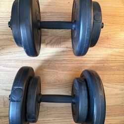 2-20lb Dumbbells, Adjustable Weight