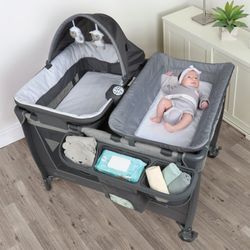Baby Trend Simply Smart 2.0 Centro de Guardería Corralito – Moisés, Cambiador, Siesta y Bolsa de Viaje