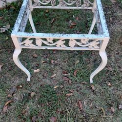 CAST-IRON  SIDE PATIO TABLE