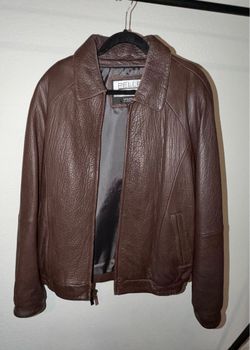 Vintage brown leather jacket