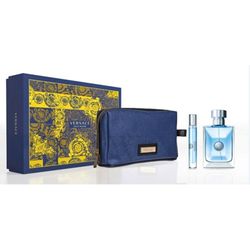 VERSACE - SIGNATURE POUR HOMME 3PC SET EDT 0.34 OZ EDT & POUCH ( M ) 3.4 OZ