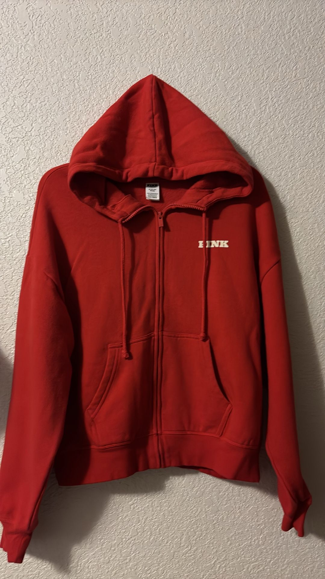 Pink Jacket W/ Hoodie Size Small