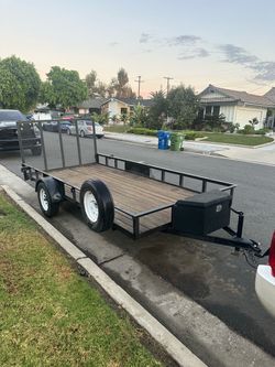 14 foot single axle trailer