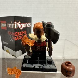Lego Dwarf Barbarian DnD  