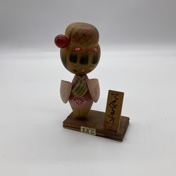 VINTAGE JAPANESE SOSAKU KOKESHI WOODEN DOLL