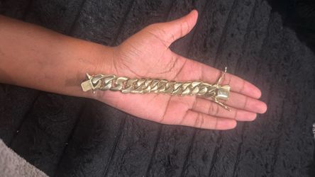 14k cuban bracelet 22mm 7.5 inch