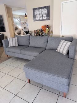 Beautiful Grey Sectional Couch from Living Spaces LIKE NEW!!