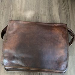 Brown Leather Computer Bag 