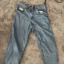 Empyre Light Wash Baggy Skate Jeans