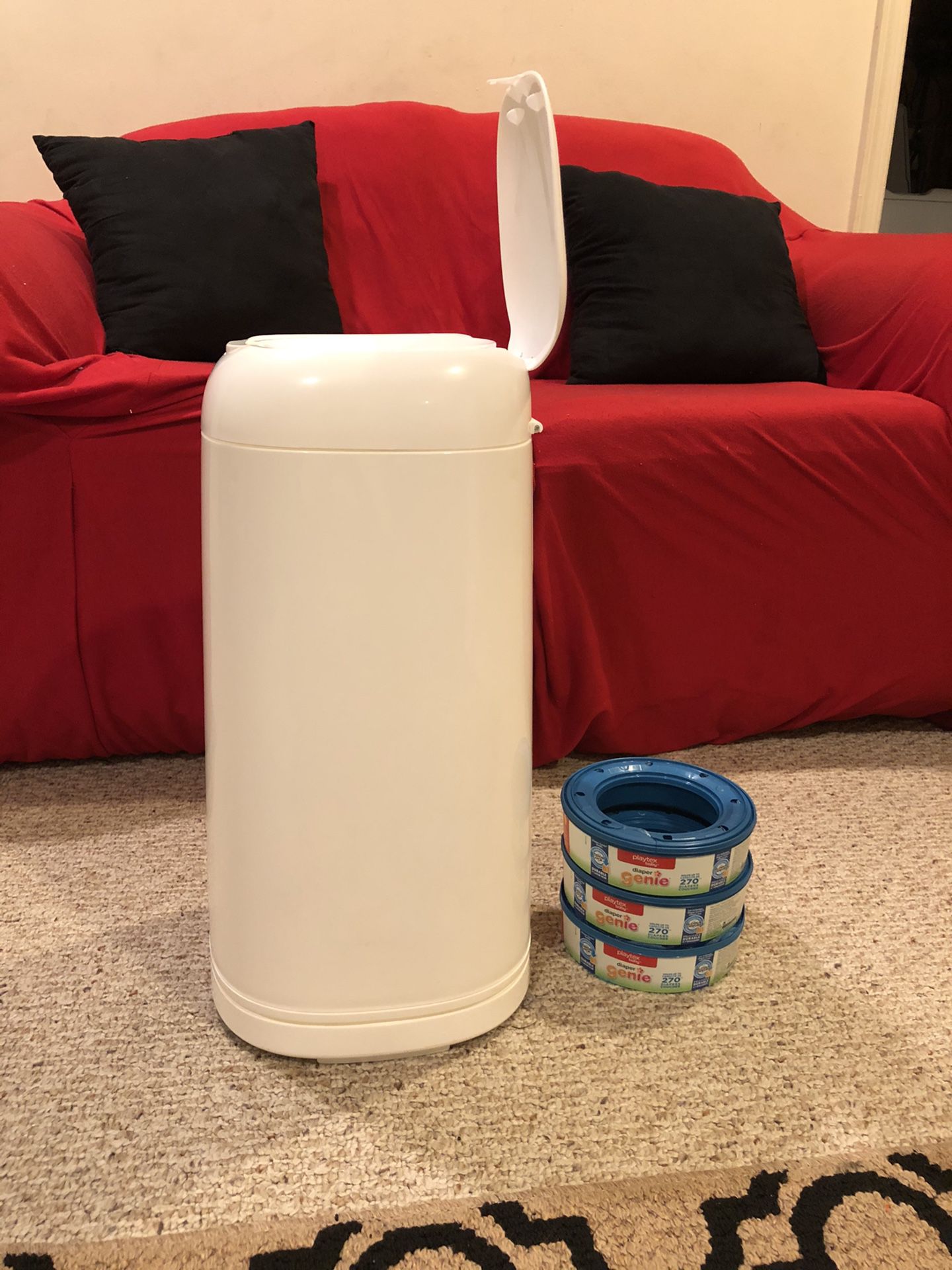 Diaper Genie and 3 refill bags