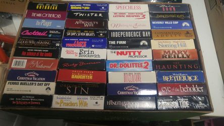 40 VHS movies