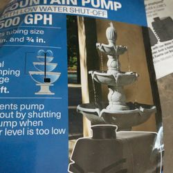 Pump for large 5-7ft WATER 💦 FOUNTAINS