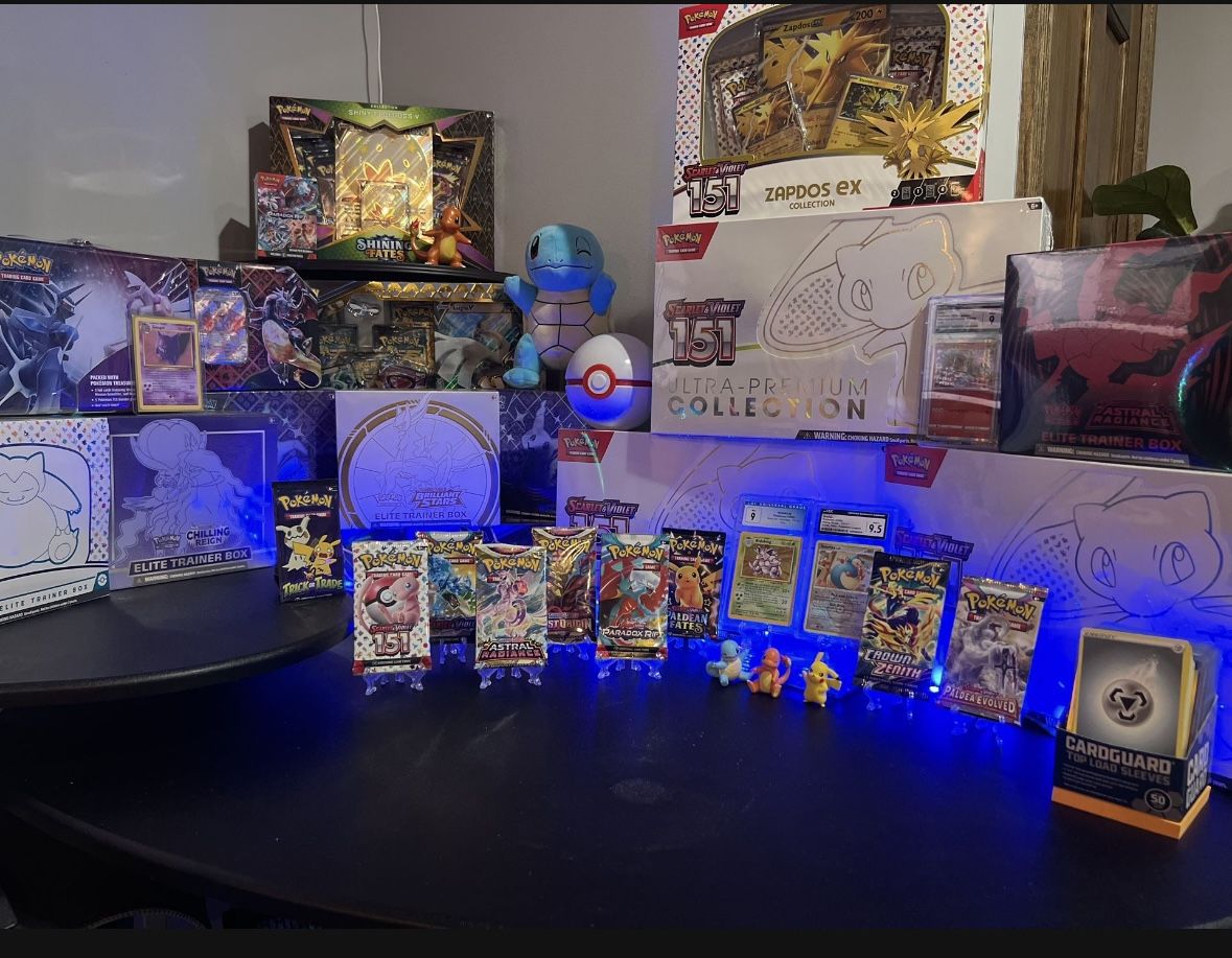 POKÉMON ETB’s & ETB PACKS! ALSO GRADED CARDS