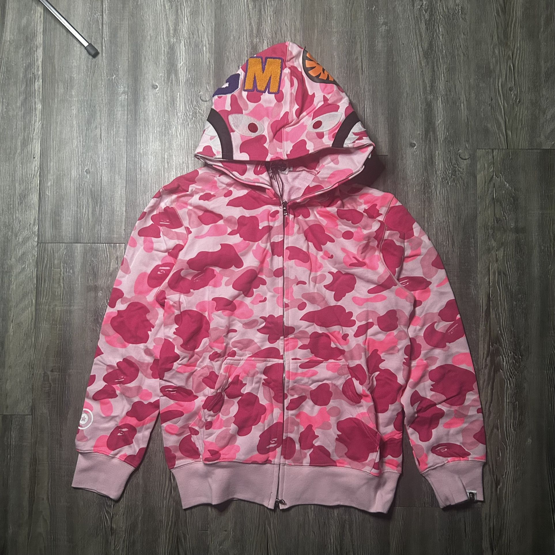 Vintage Pink BAPE Jacket - Medium | Rare Streetwear Gem