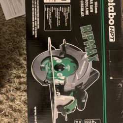 Brand New Never Used 7 1/4” Metabo/ Hitachi Circular Saw With Blade 