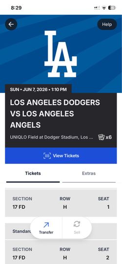 Los Angeles Dodgers Vs Los Angeles Angels  Sunday June 7