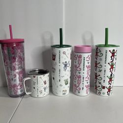 NEW Starbucks Roller Rabbit Full Complete Set Of 5 2025 Holidays Limited Edition