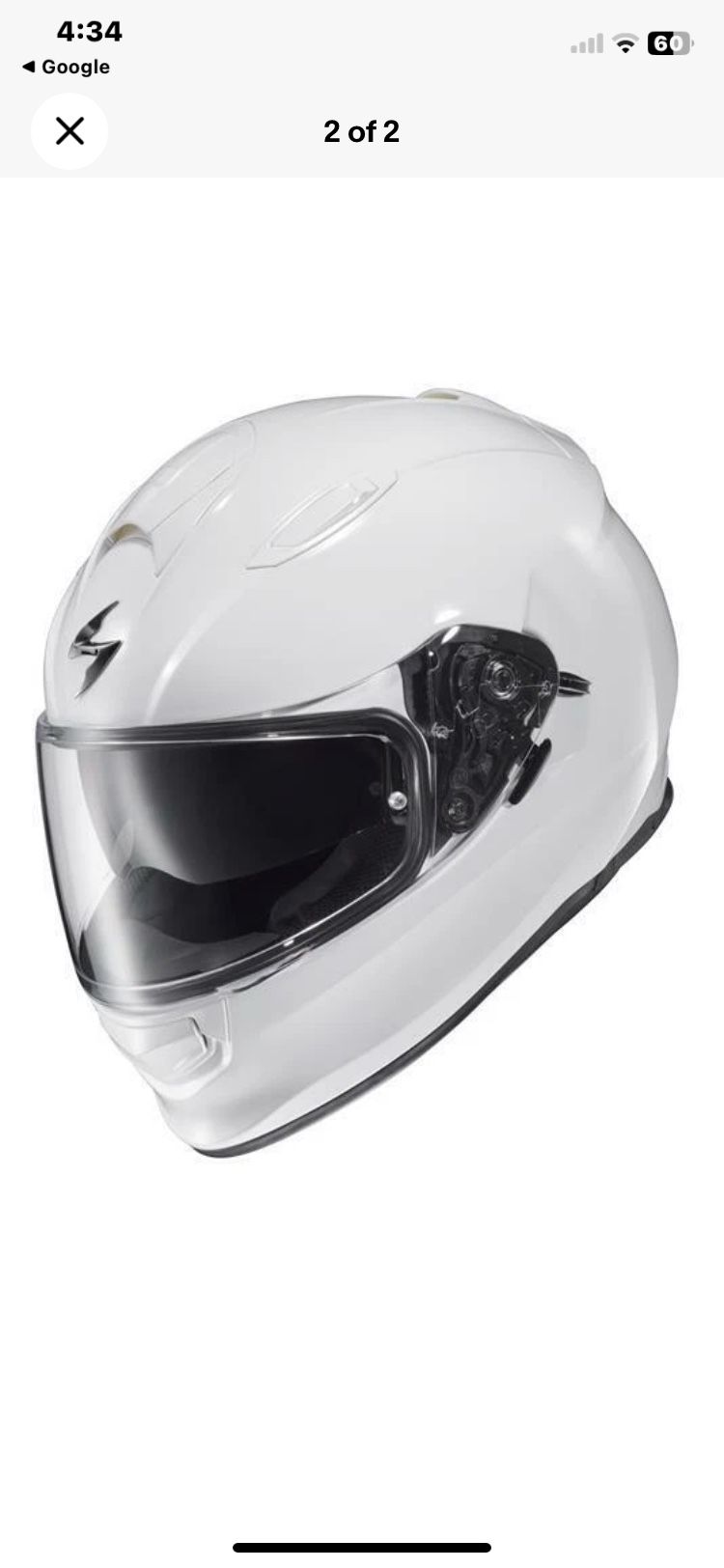 2 New Scorpion Motorcycle Helmets.