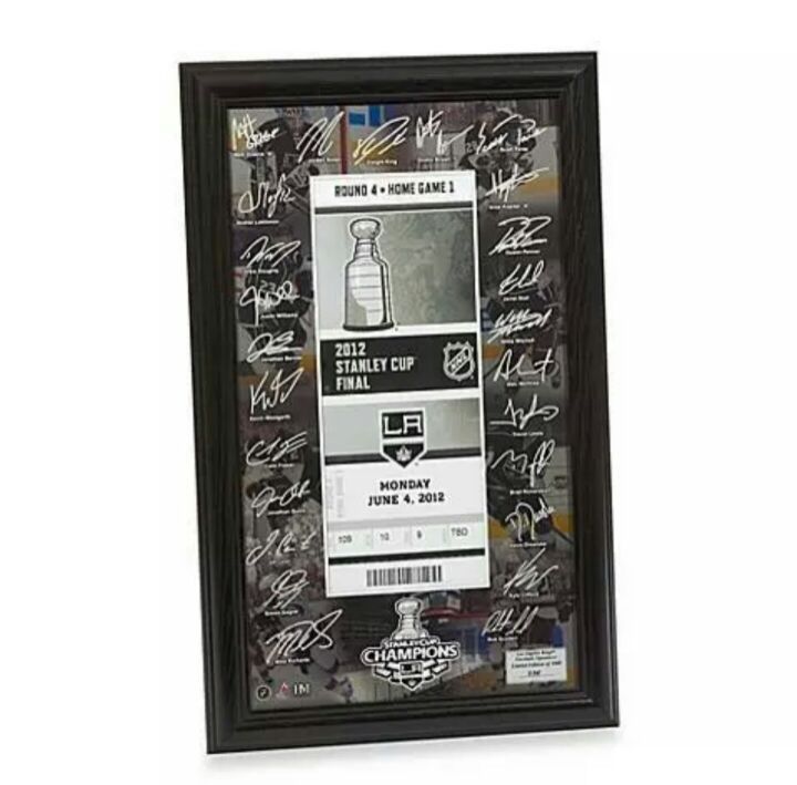 Los Angeles Kings Stanley Cup Autographed Ticket Collectable
