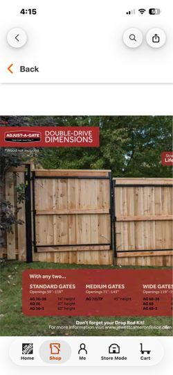Driveway double gate kit