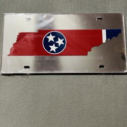 Tennessee State Flag License Plate, New still in plastic. 