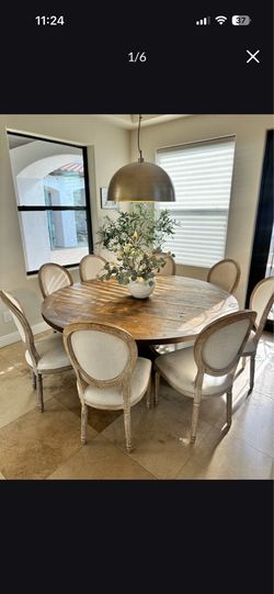 Restoration Hardware 72” wood Dining Table