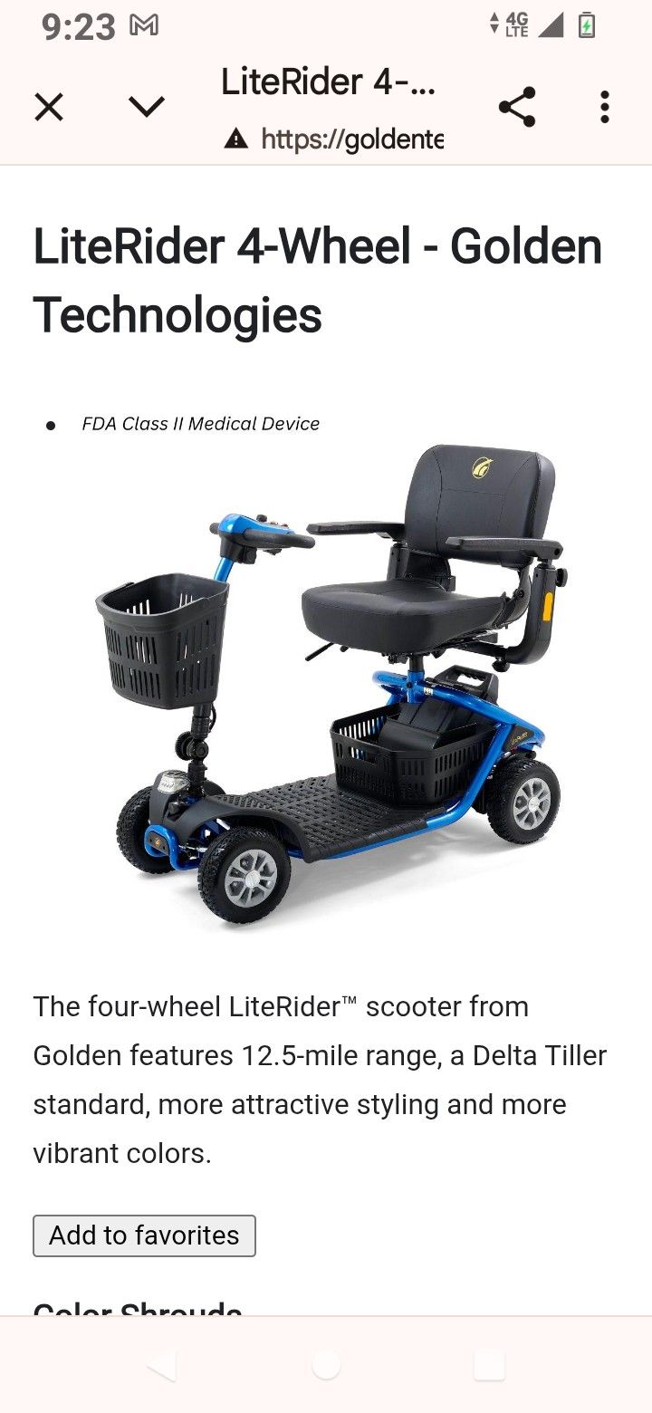 Elderly People Scooter 