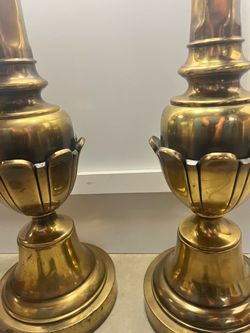 Rembrandt tulip table lamps, both for