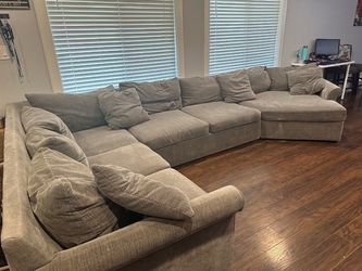 Macy’s Wrenley cuddler Sectional – Gray – Delivery Available