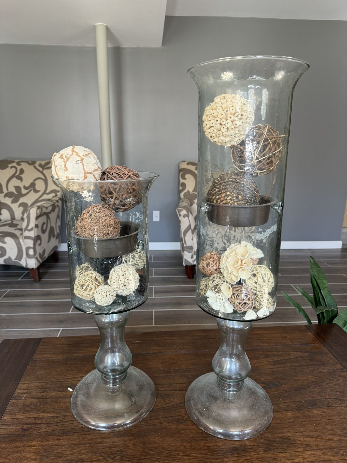 Glass Candle Holder/pillars