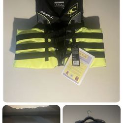 O”Neil Super lite AuSCF Life Vest Black Lime Size XXL