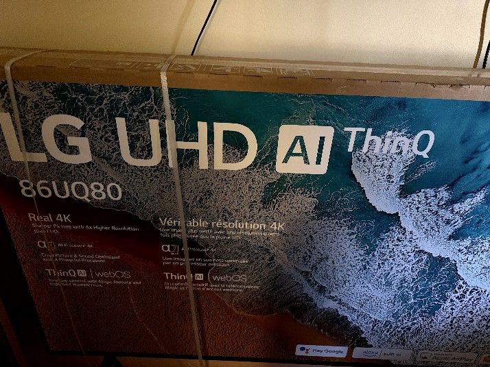 Brand New - LG 86" Thin Q TV - Never Opened